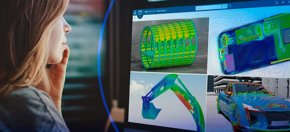 Simulation results open in Dassault Systèmes software