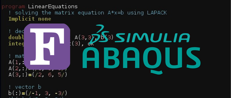 Compiling Abaqus with Fortran
